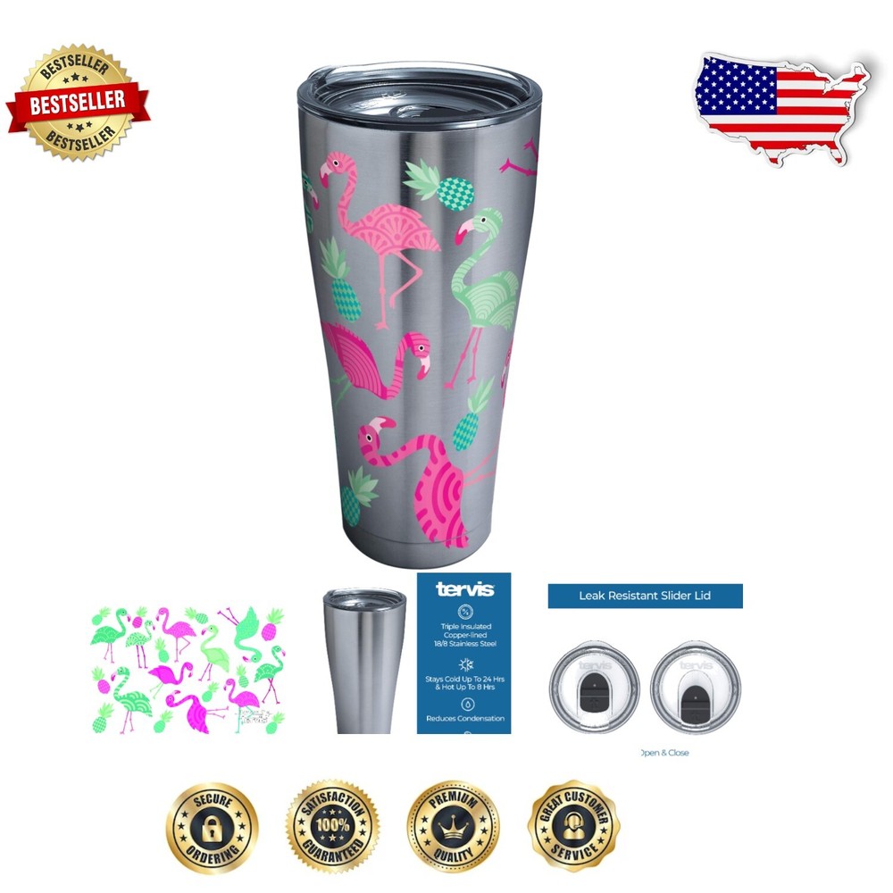 Elegant 30oz Stainless Steel Tumbler: Hot & Cold Beverage Perfect for Travel