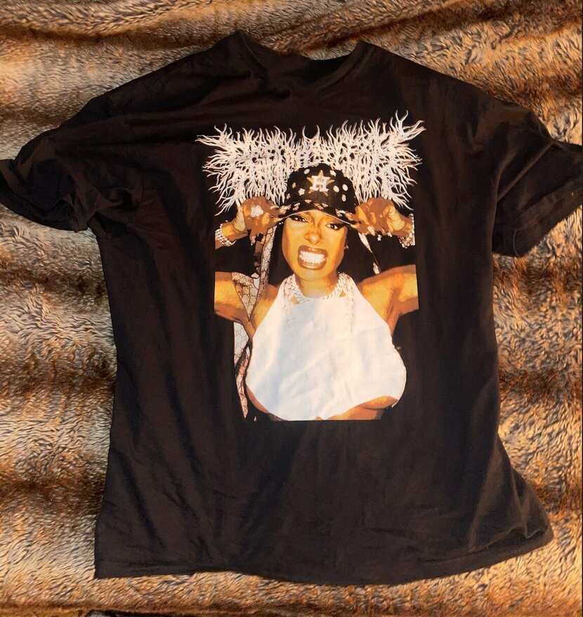 Youthful Peelingflesh Cardi B singer Shirt Black Size S-4XL Men women