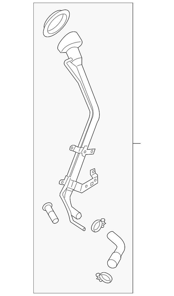 Genuine Nissan Tube Assy-Filler OE 172204FU0A