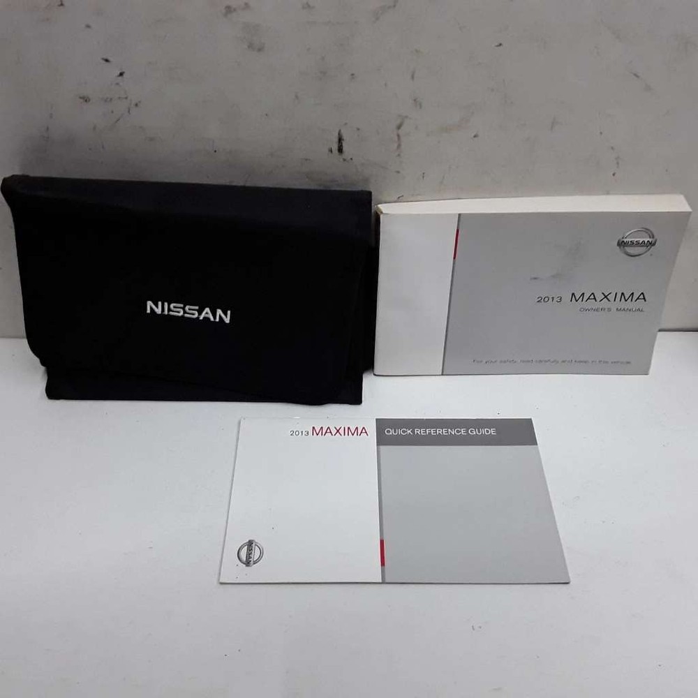 2013 Nissan Maxima Owner's Manual Original