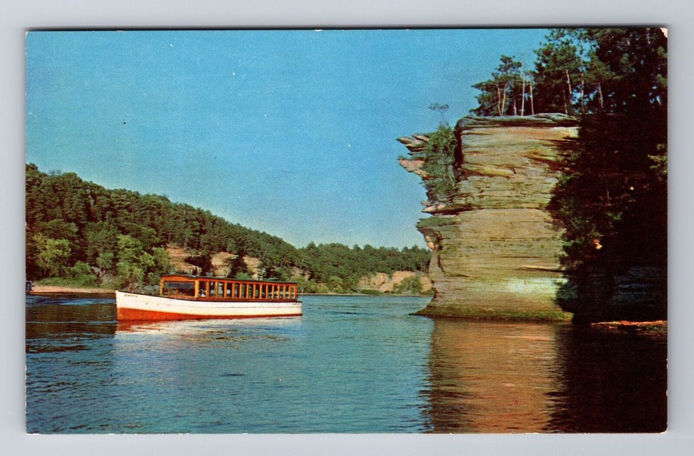 Wisconsin Dells WI-Wisconsin, Hawk's Beak, Antique, Vintage Souvenir Postcard