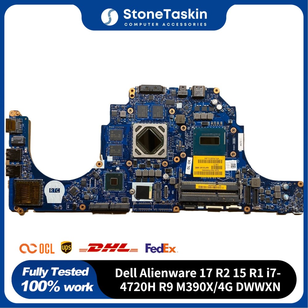 For Dell Alienware 17 R2 15 R1 Intel Motherboard i7-4720H R9 M390X/4G DWWXN