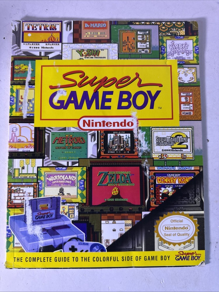 Super Game Boy Nintendo Players Guide Nintendo Power 1994 Strategy Book VTG