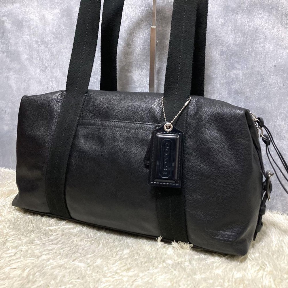 Coach Black Leather Authentic Tote Bag Style G0803353