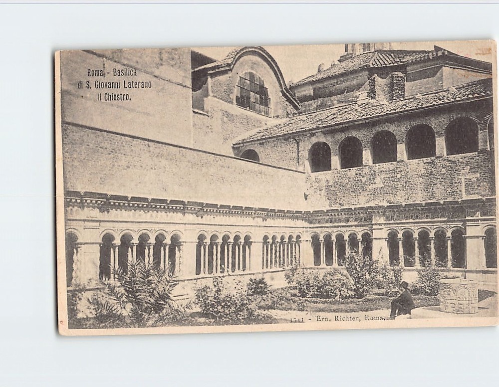 Postcard Il Chiostro Basilica di S. Giovanni Laterano Rome Italy