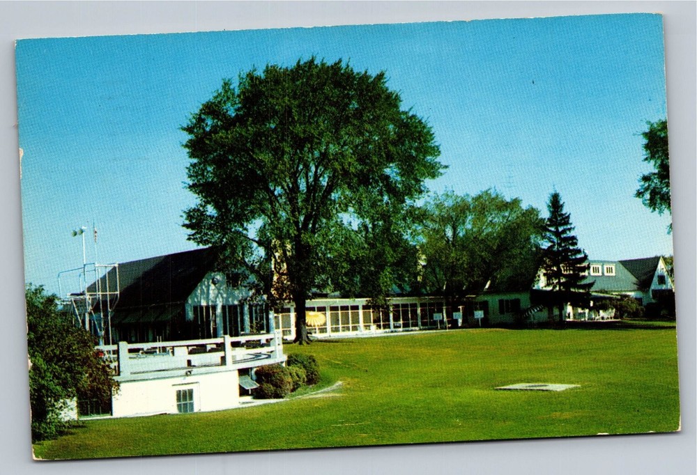 Vintage Flint Country Club Michigan Postcard Scenic Golf Course 1956