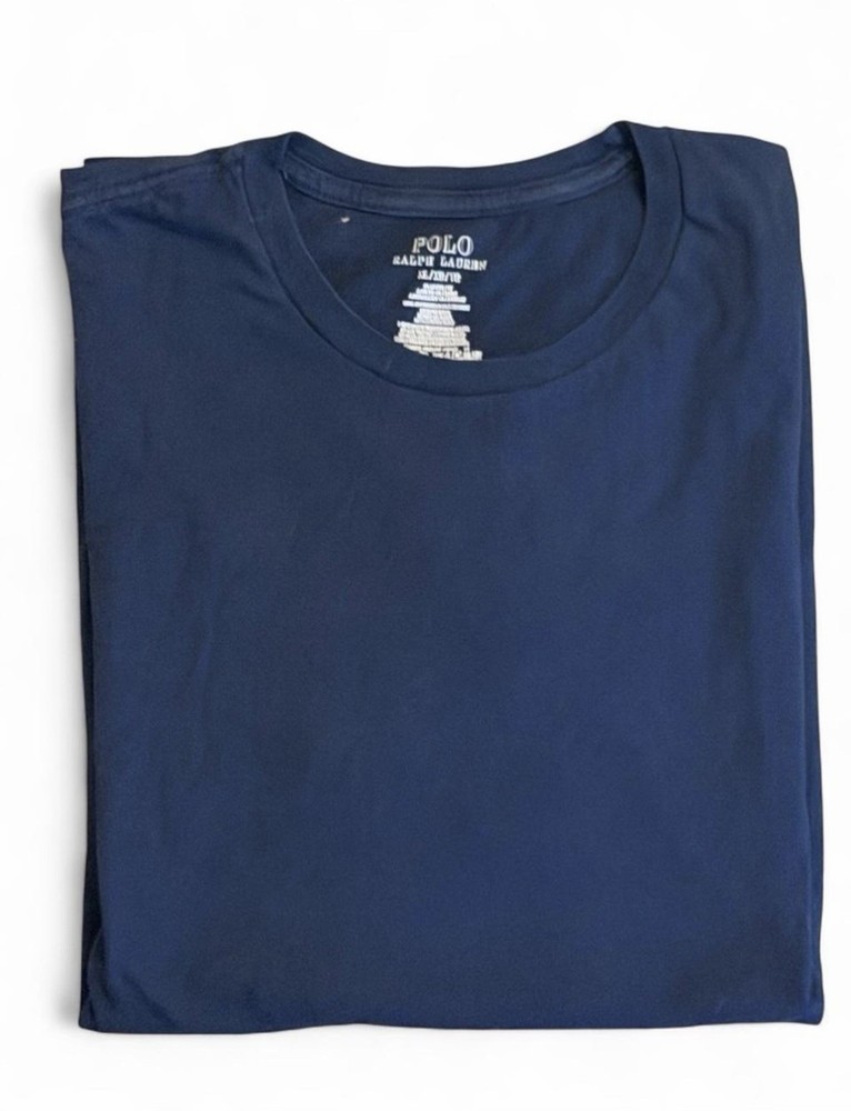 Polo Ralph Lauren T Shirt Mens XL Long Navy Blue Pony Logo Tee
