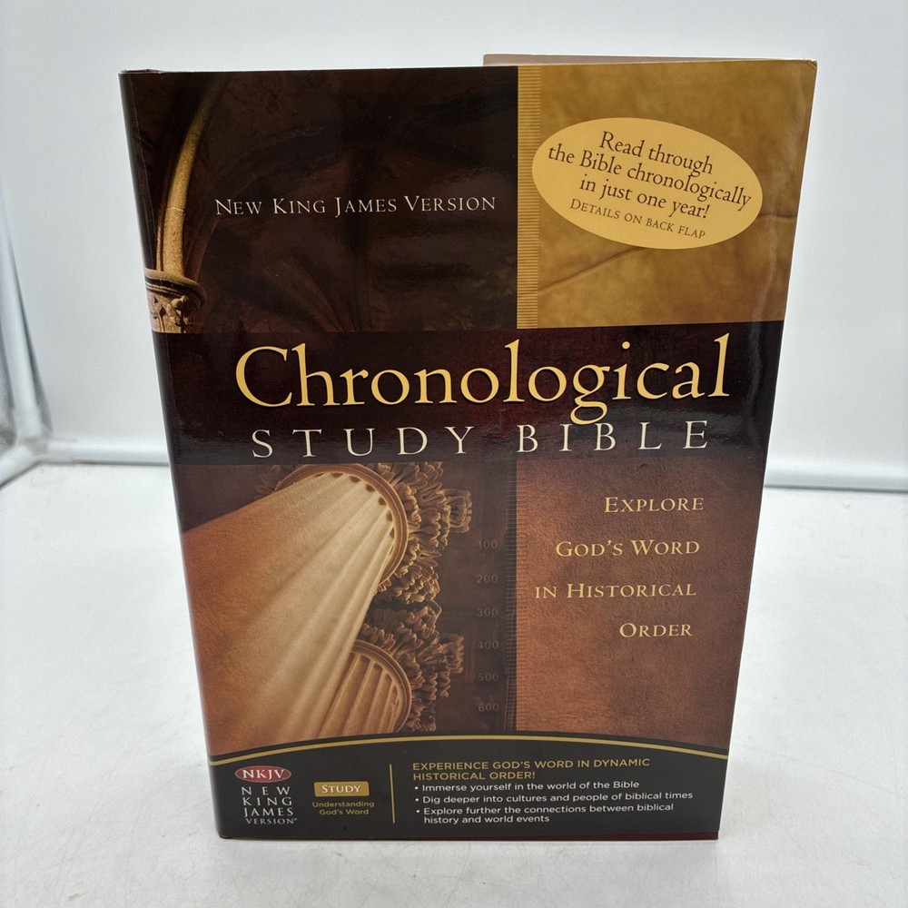 Nelson Chronological Study Bible New King James Version Hardcover Like New