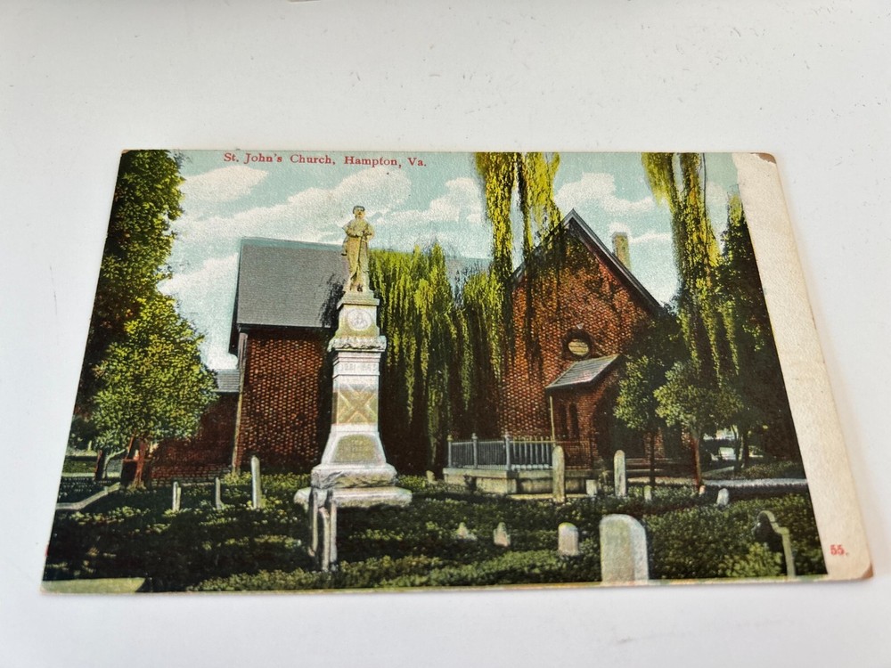 St John's Church Hampton Virginia Postcard