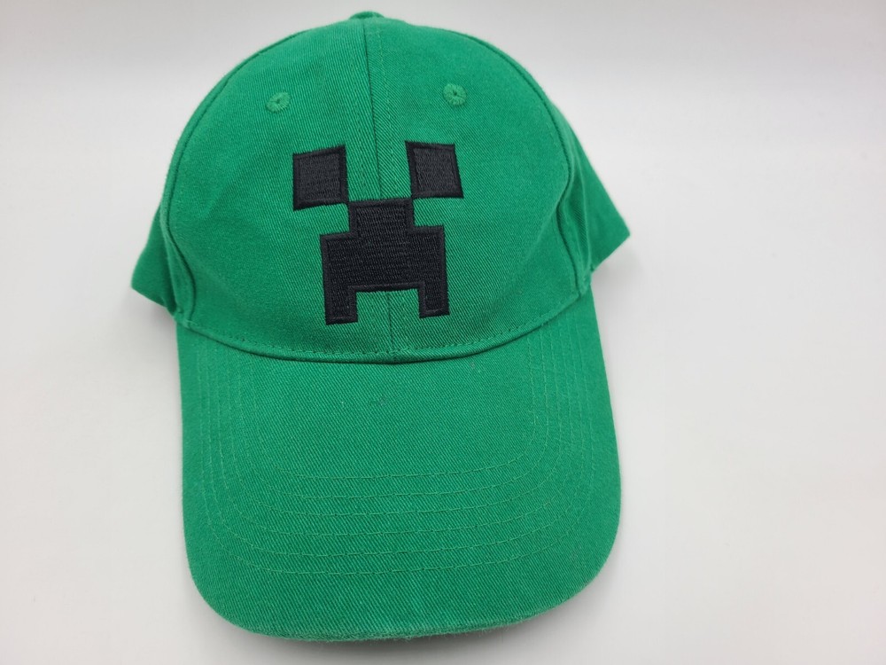 Youth Minecraft Creeper Jinx Snapback Hat Cap Video Games Child Boy Girl Green