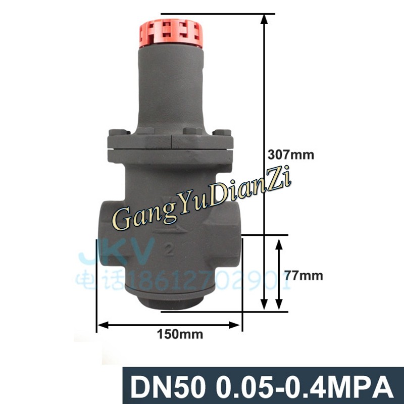 1Pcs New Direct acting steam pressure reducing valve GD-30 DN50 0.05-0.4MPa