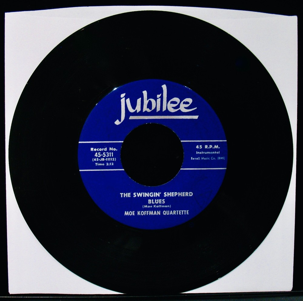 MOE KOFFMAN QUARTETTE: The Swingin' Shepherd Blues~Jazz Flute 45~JUBILEE #5311