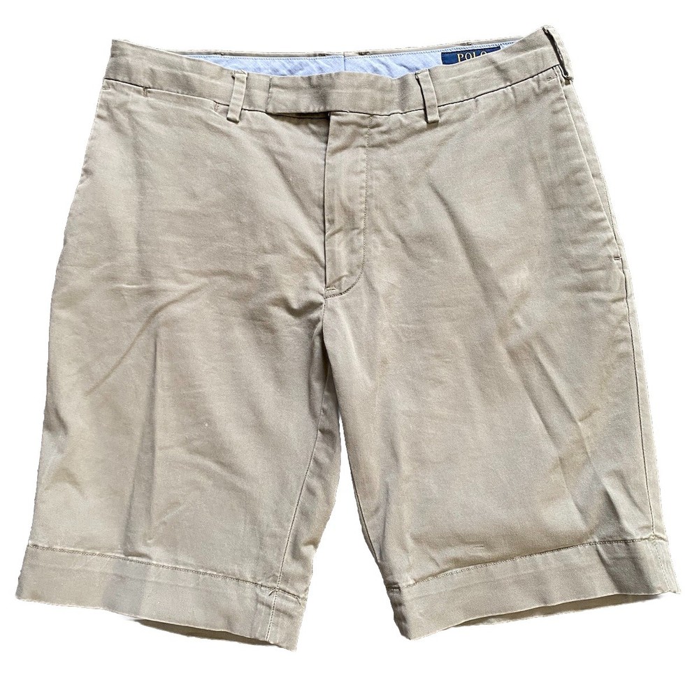 Ralph Lauren Polo Mens Chino Shorts Size W30 Small S Stretch Slim Fit VGC