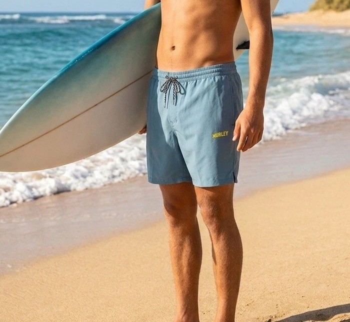 Hurley Men's shorts Swim Trunks medium Blue surf Beach