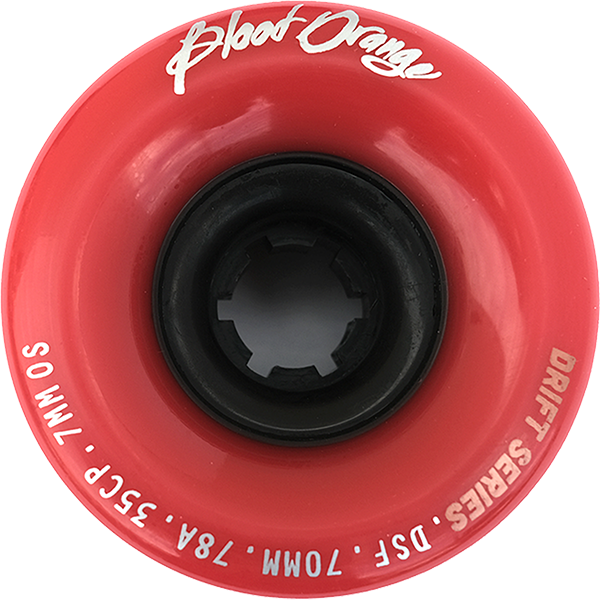 BLOOD ORANGE DRIFT 70mm 78a OXBLOOD RED WHEELS SET