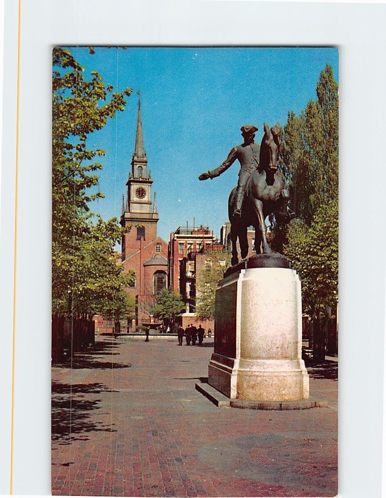 Postcard Old North Church Boston Massachusetts