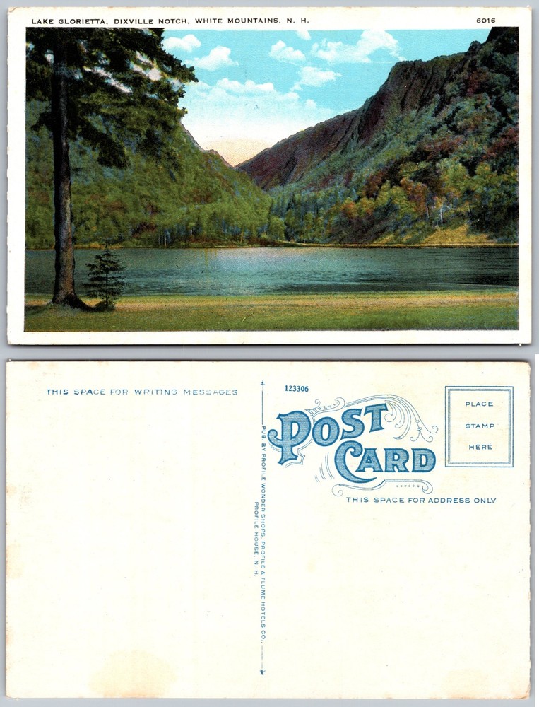 Lake Glorietta Dixville Notch White Mountains New Hampshire Postcard