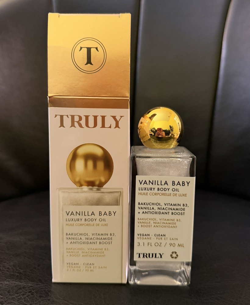 Truly Vanilla Baby Luxury Body Oil 3.1 fl oz (90 ML) New in Box