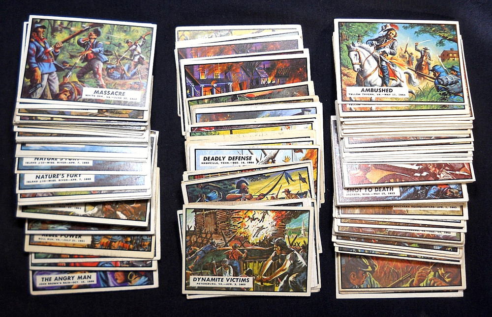 1962 Topps CIVIL WAR NEWS cards QUANTITY U PICK READ DESCRIPTION BEFORE BUYING