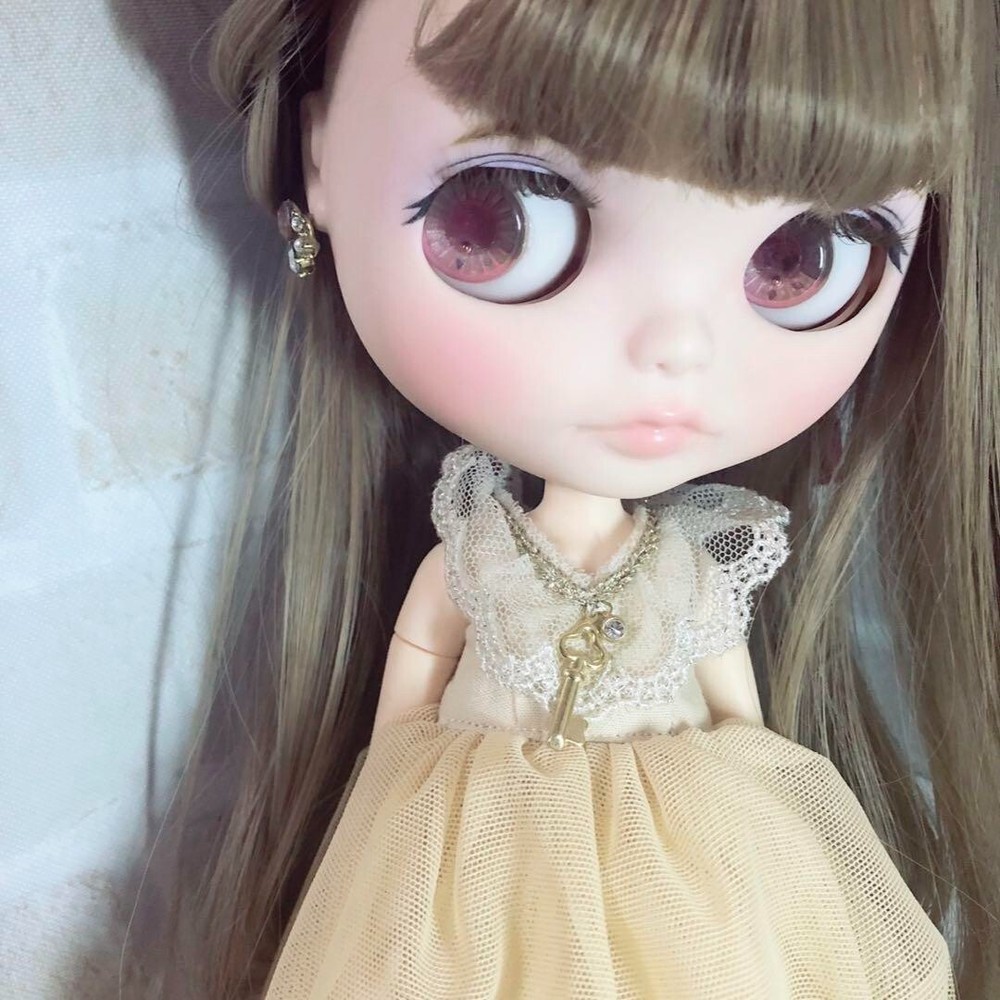 Custom Artist-Modified Blythe Doll Gerda Eternity with Bonus Wig Pre-Owned