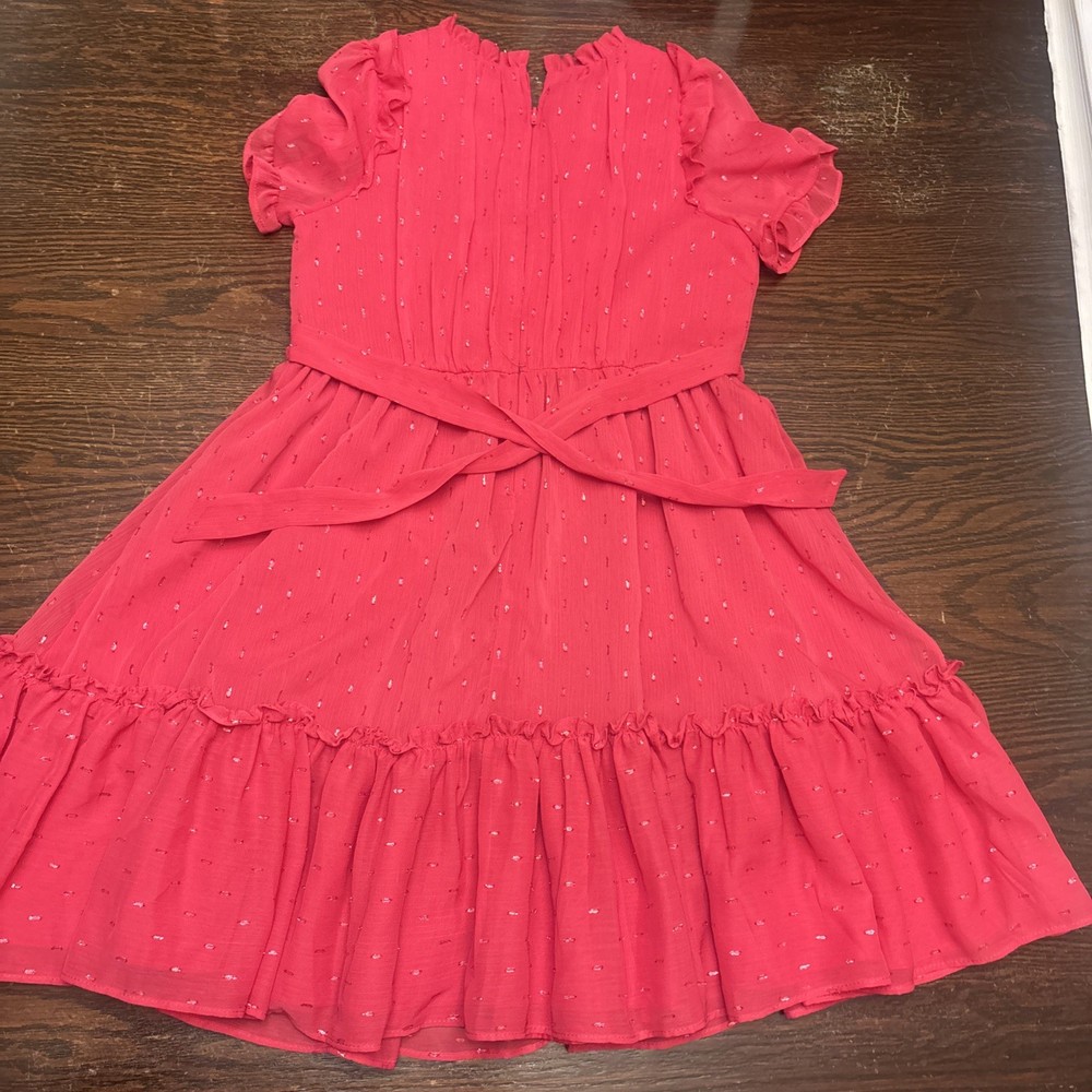Wonder Nation Rib Short Sleeve Tulle Tutu Dress Girls Rose Sparkle