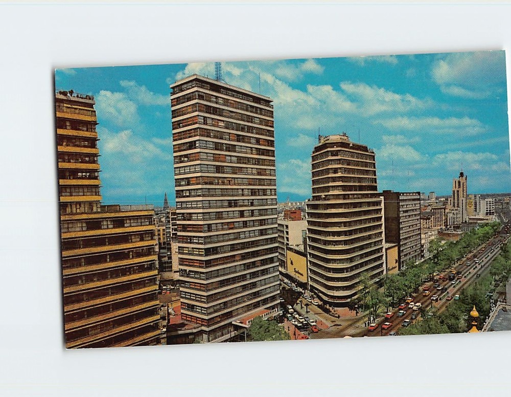 Postcard Paseo de la Reforma Mexico