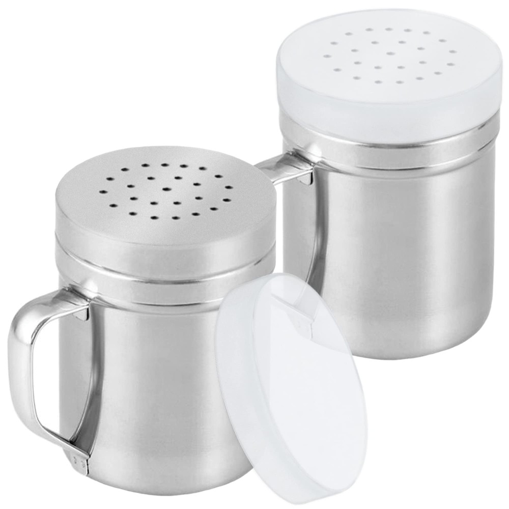 CUSINIUM Metal Salt Pepper Cooking Dredge Shakers - With Handle - Seasonings ...