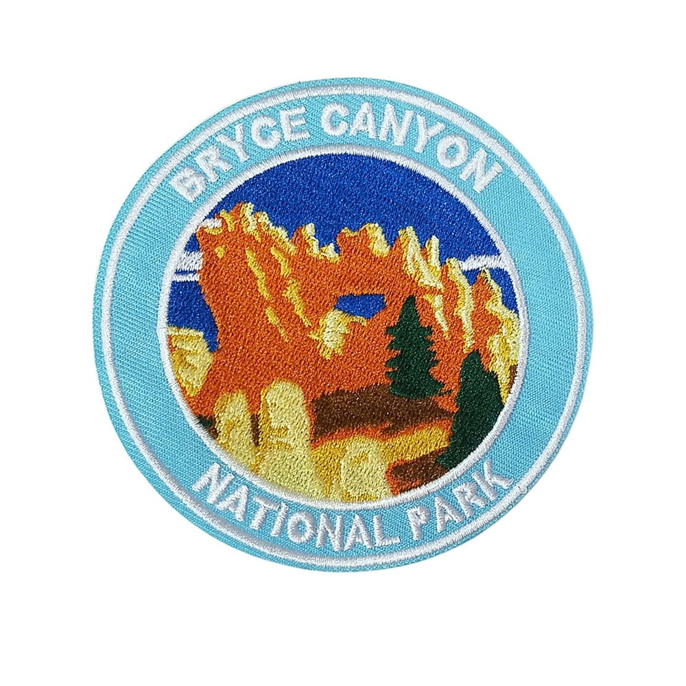 Bryce Canyon National Park Patch Embroidered Iron-On Applique Travel Souvenir