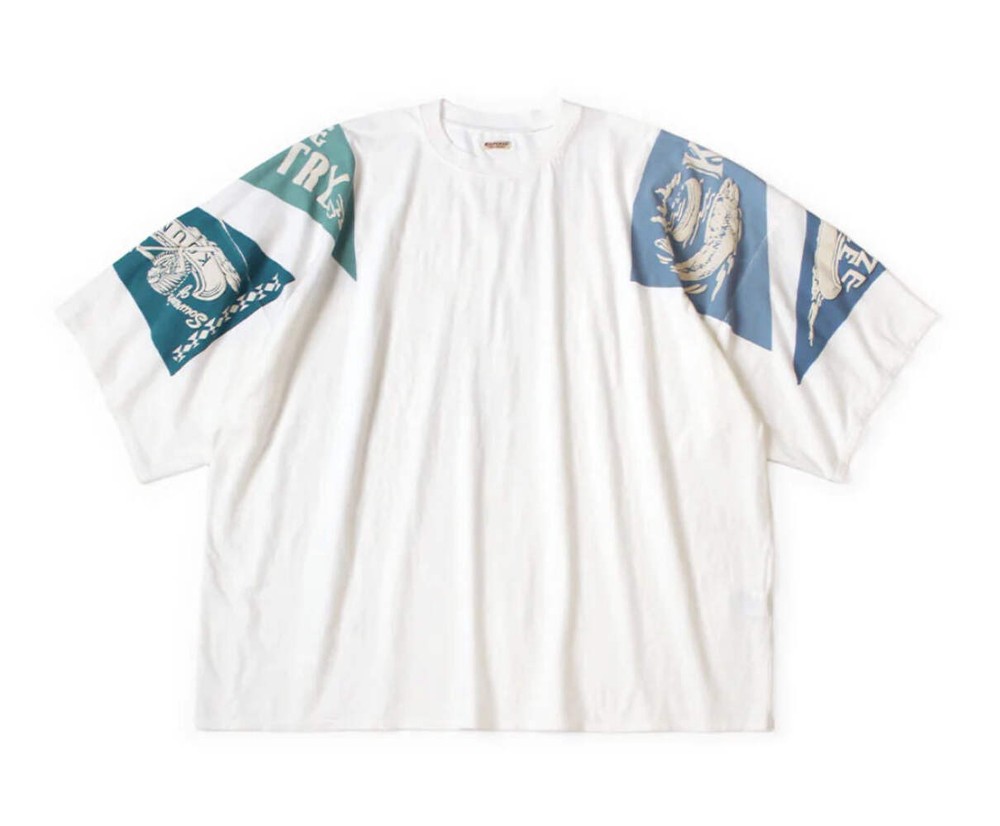 Kapital Jersey Huge Tee Blue