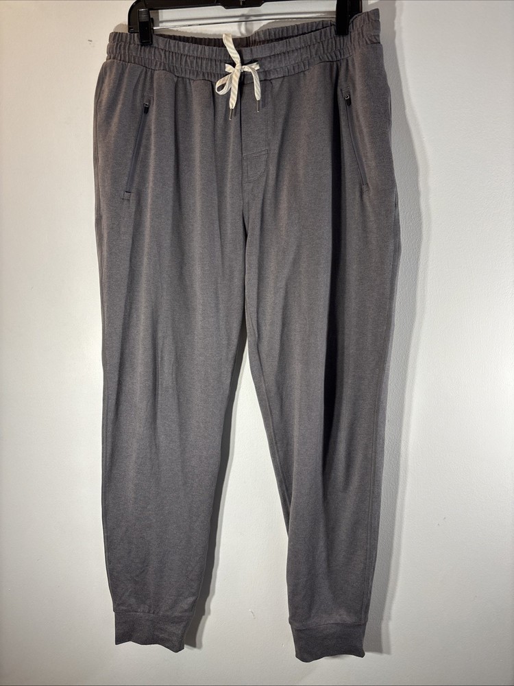 VUORI Men's Ponto Performance Jogger Platinum Heather Grey   Sz XL