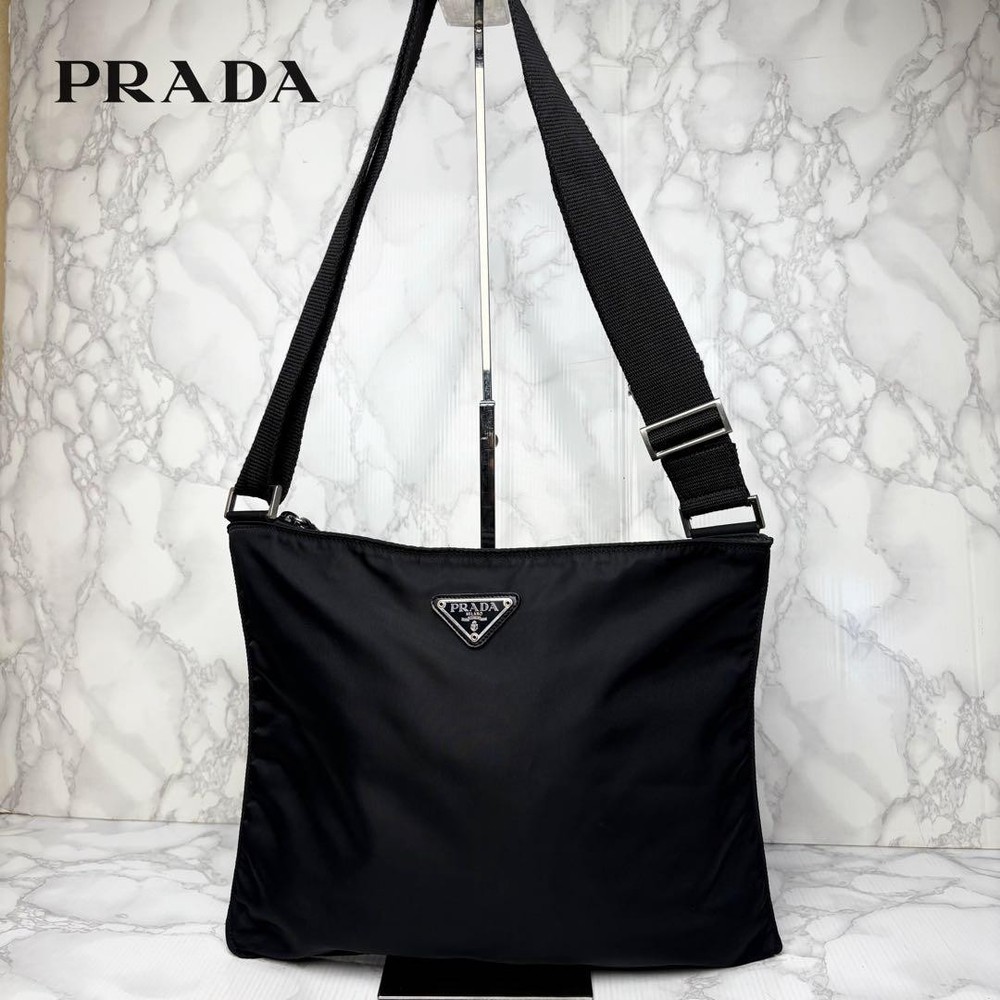 Prada Black BD5 Shoulder Bag Crossbody Sacoche Made in Japan