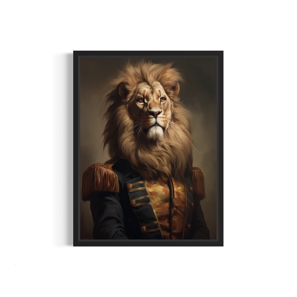 Lion Classic Animal Vintage Photo Art Print Poster Wall Art Painting