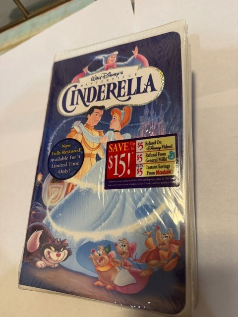 Cinderella - VHS - New - Factory Sealed