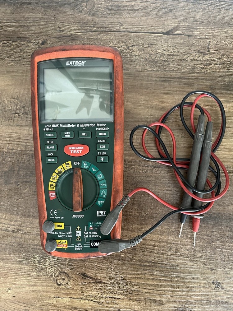 Extech MG300 CAT IV Insulation Tester/TRMS Multimeter Pre Owned
