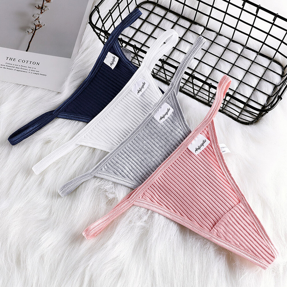 Sexy Panties Women Thongs Underwear T back Briefs Lingerie Cotton G-strin