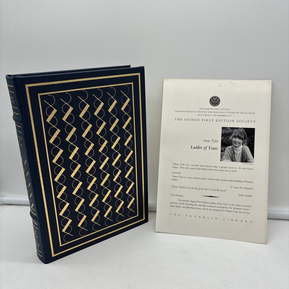 Franklin Library: SIGNED 1st Ladder of Years by Anne Tyler Leatherbound