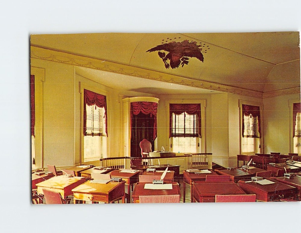 Postcard Senate Chamber Independence National Historical Park Pennsylvania USA