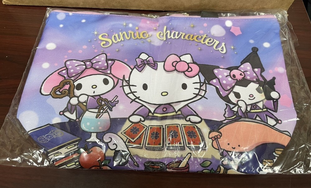 NEW Sanrio Characters Hello Kitty Fortune Teller Tarot Cards Mini Tote Bag