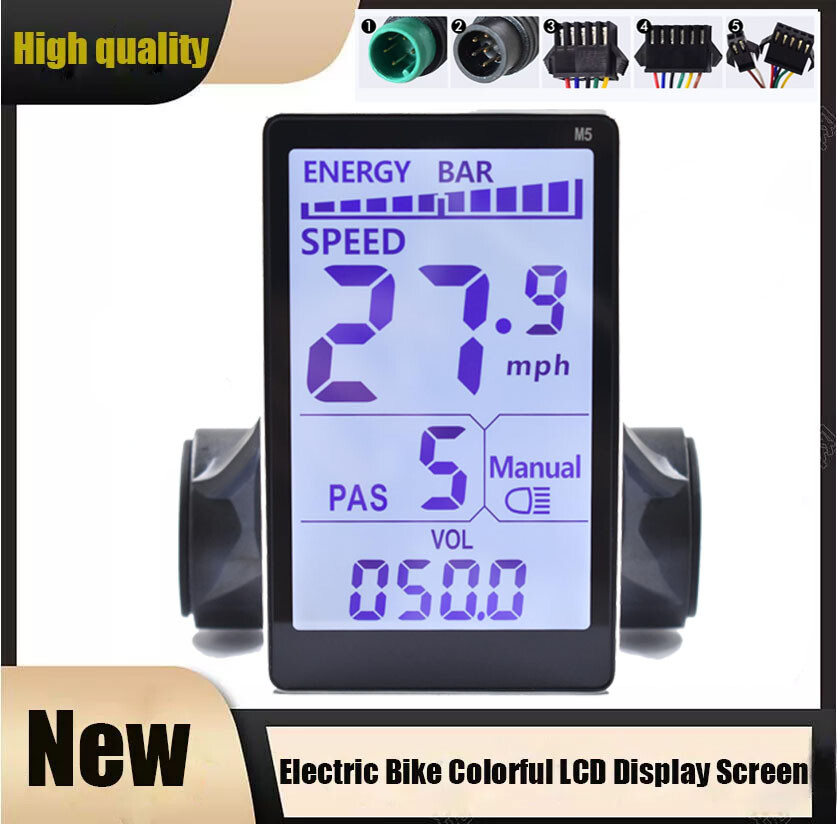 M5 LCD Display Screen Meter E-Bike Electric-Scooter UART No. 2 Protocol 24V-60V
