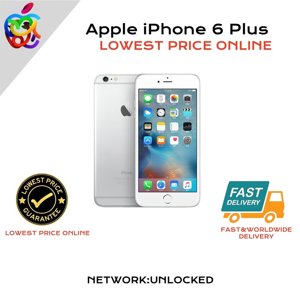 【On Sale】Apple iPhone 6 Plus-64GB-All Colors Unlocked Smartphone-Excellent #Yvq