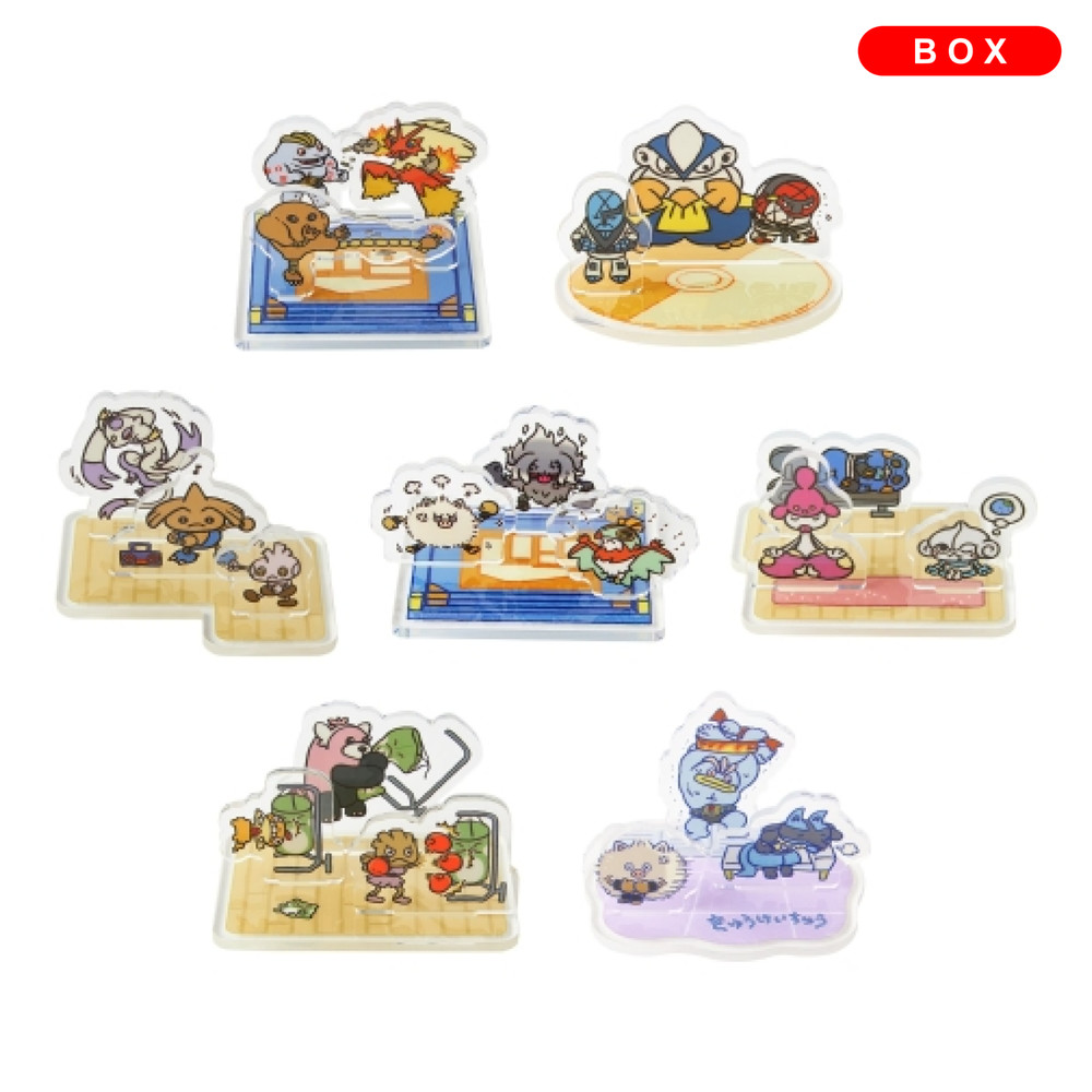 Pokemon Center Training Time Acrylic Stand FULL SET Box 7pcs Lucario Japan 2026