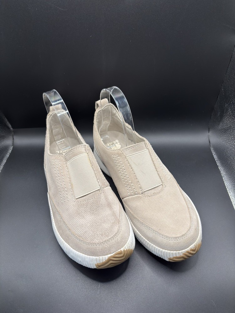 sorel out n about slip on sneakers brown/tan nubuck women’s size 8.5 casual shoe