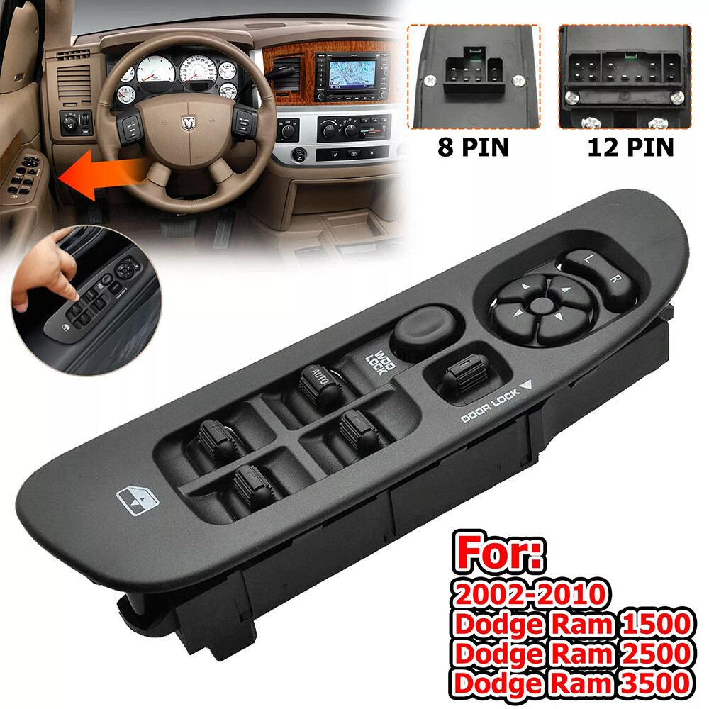 2002-2010 Dodge Ram Power Window Door Switch Assembly Slate Gray
