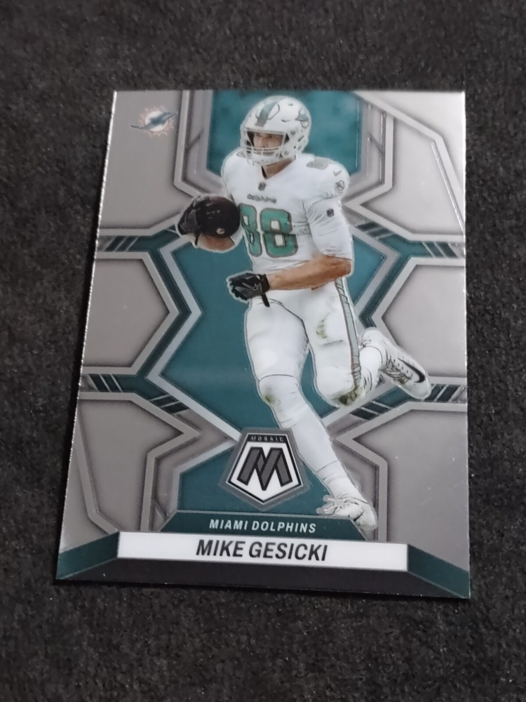 2022 Panini Mosaic Mike Gesicki Miami Dolphins #123 Football Card