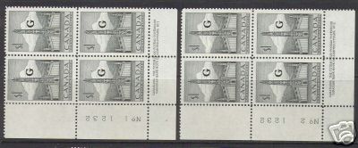Canada O32 Mint Plate Blocks 1 & 2 Rare Stamps