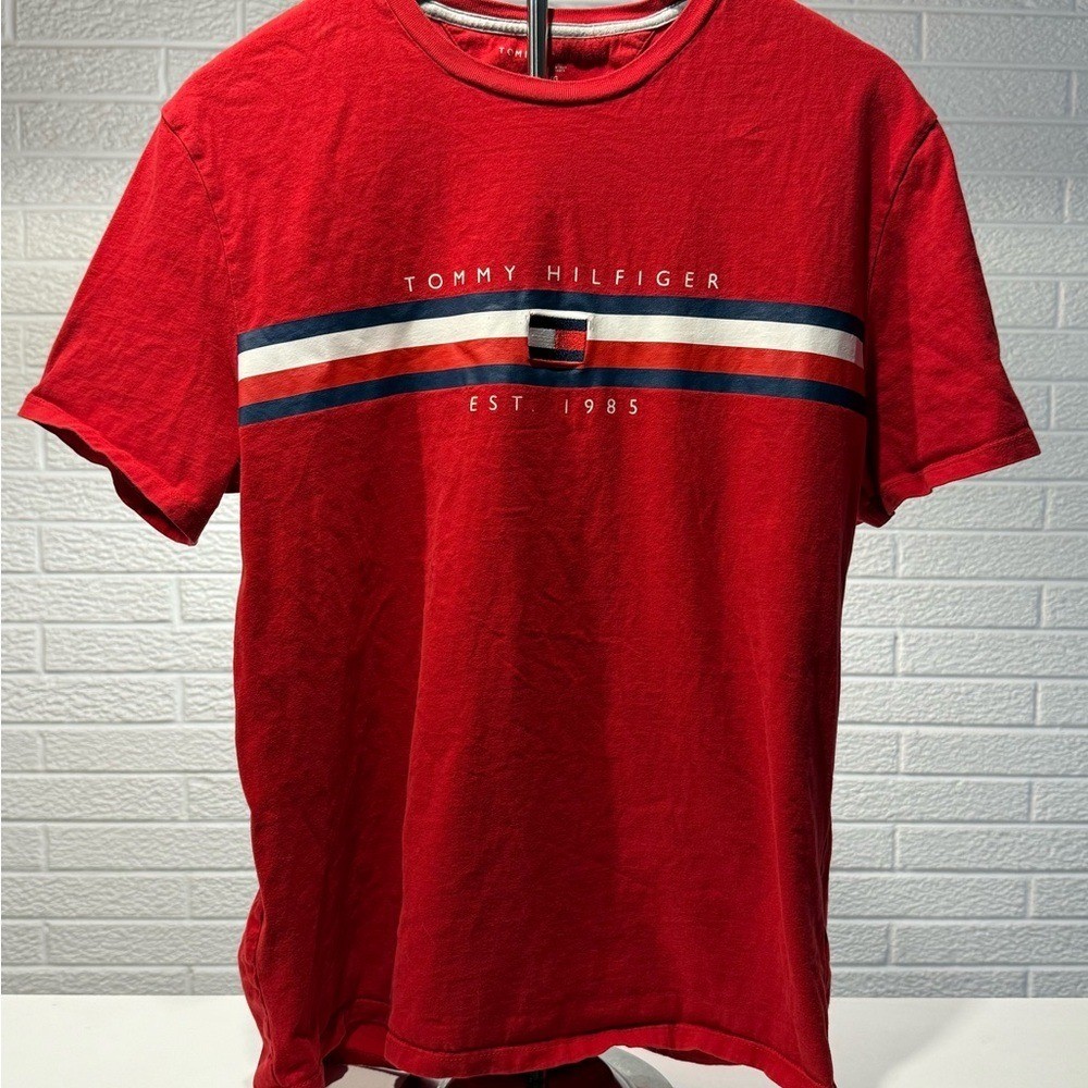 Tommy Hilfiger Red Short Sleeve Tee