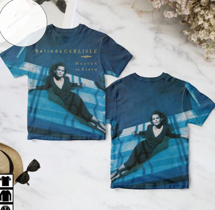 Belinda Carlisle Heaven On Earth AOP 3D T-Shirt Full Size BT904