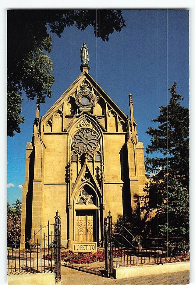 Postcard Loretto Chapel Santa Fe New Mexico USA