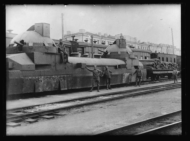 Photo:Red Cross Siberian Commission 1918-1920 Armored Train Soldiers