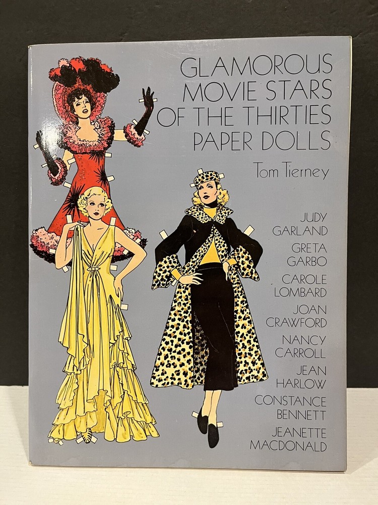 Glamorous Movie Stars Of The Thirties Paper Dolls By Tom Tierney Uncut Mint